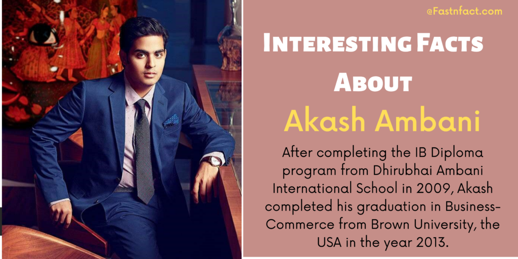 15 Interesting Facts About Akash Ambani